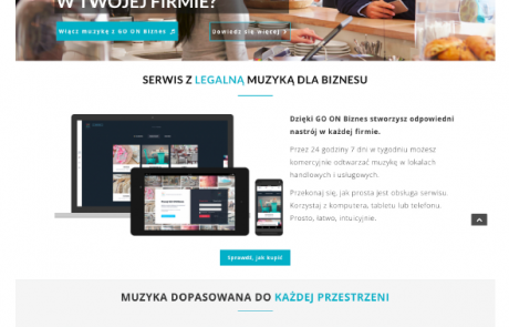 GO ON Biznes strona www serwisu